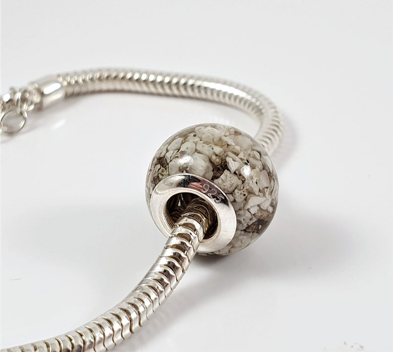 Cremation ashes bead Memorial charm European ashes bead Pet Etsy