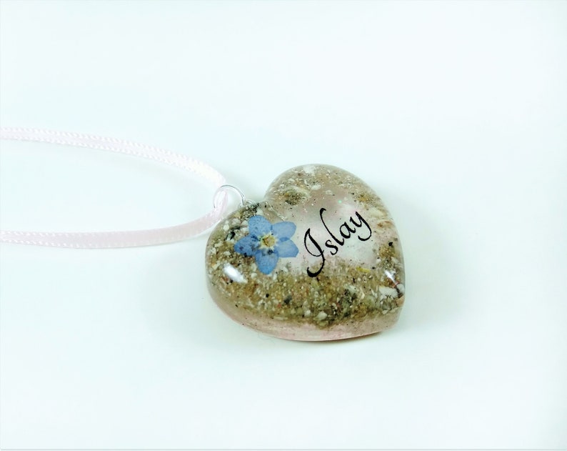 Personalised pet memorial jewellery Forget me not cremation pendant Pet loss urn ashes Personalised Christmas Gift Custom ashes necklace