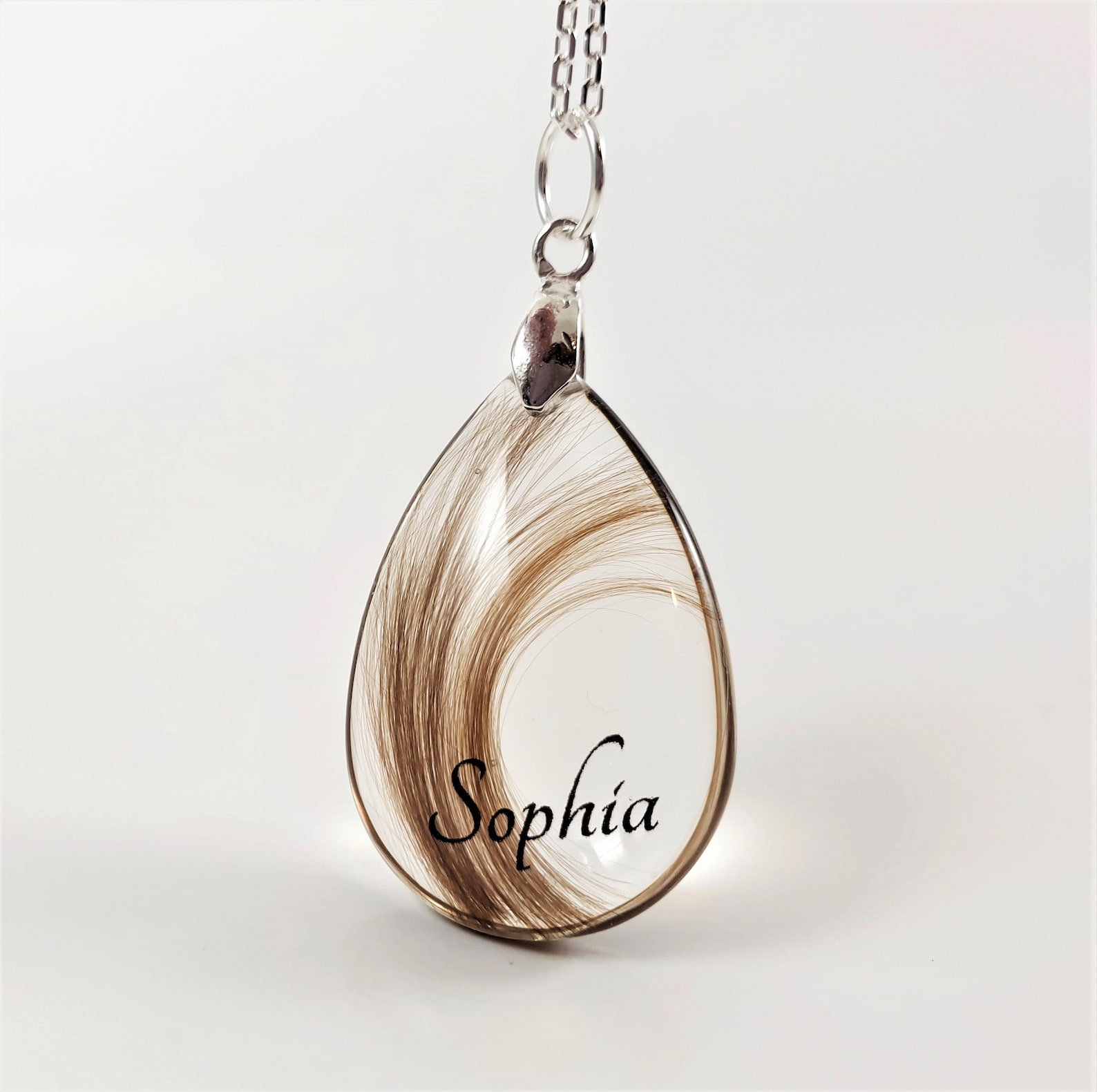 Personalised Lock of Hair Keepsake Memorial Hair Jewellery Etsy UK