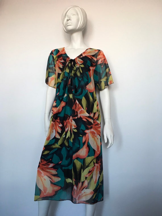 Tropical print dress australia Clearance