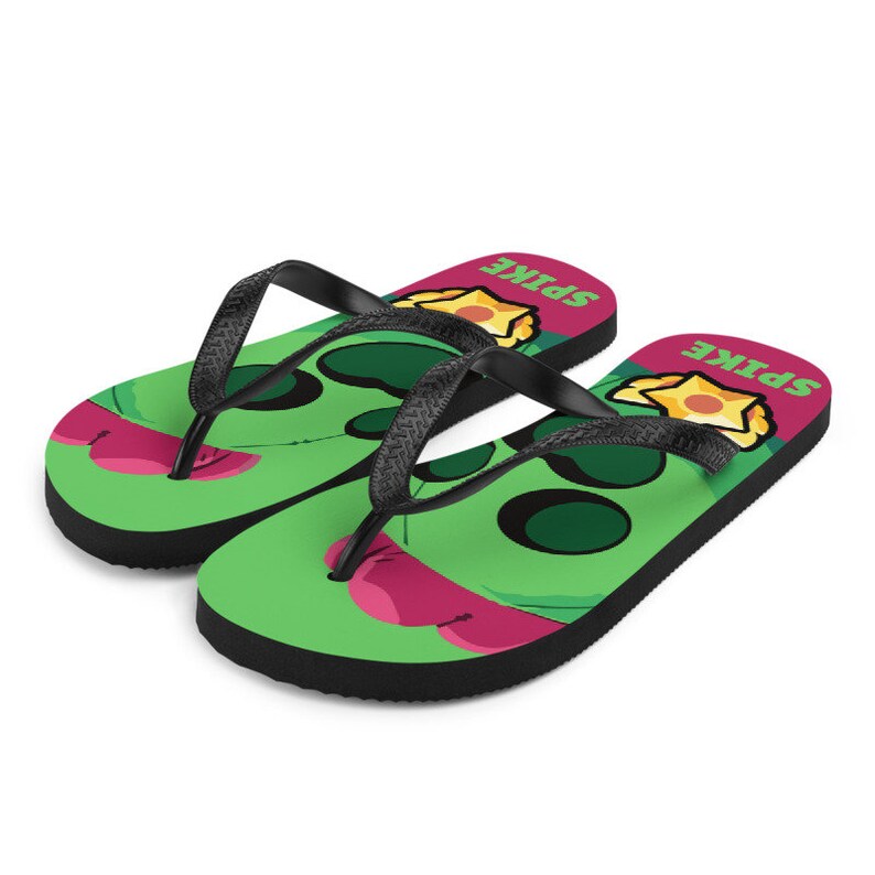 Brawl Stars SPIKE Flip-Flops fullprint.