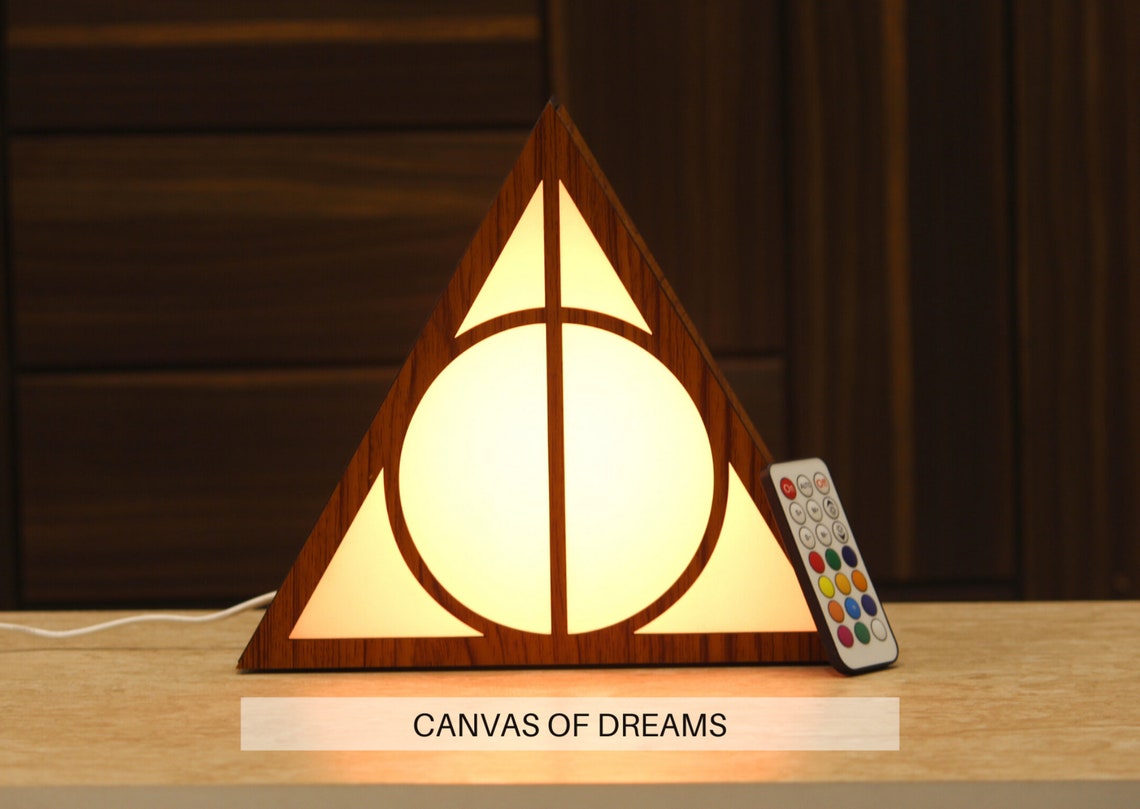 Harry Potter Deathly Hallows Light Box with 60 Color Effects Etsy