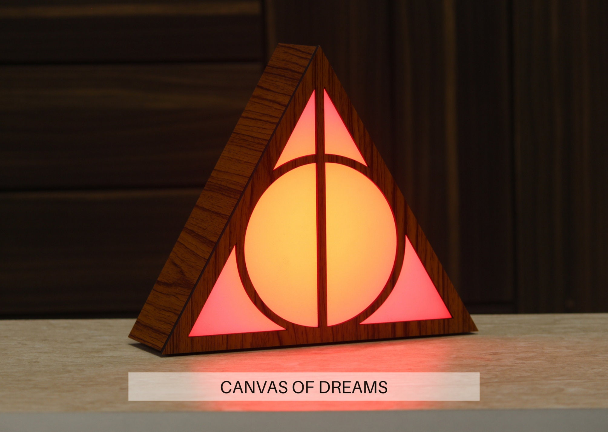 Harry Potter Deathly Hallows Light Box with 60 Color Effects Etsy