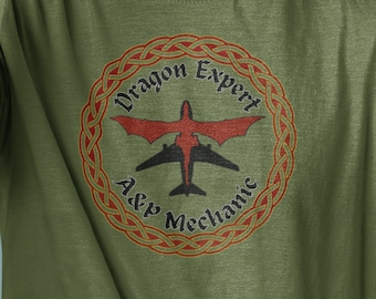 Classic Dragon to Airplane Scale T-shirt