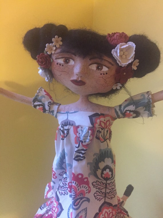 Emily: Sculpted Art Doll, Handmade Doll, Paper Clay Figurine