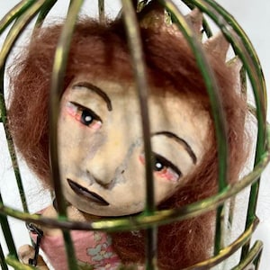 Ooak Art Doll, Clay Sculpture, Princess, Collectible, Art