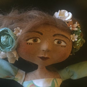 Heather: OOAK Art Doll, Handmade Doll, Sculpted Figurine, Collectible, Sculpted Doll, Paper Clay Doll
