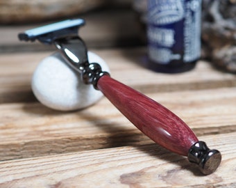 Mach3 Body Dark Wood Look Resin Handle Bodyself Care - Etsy