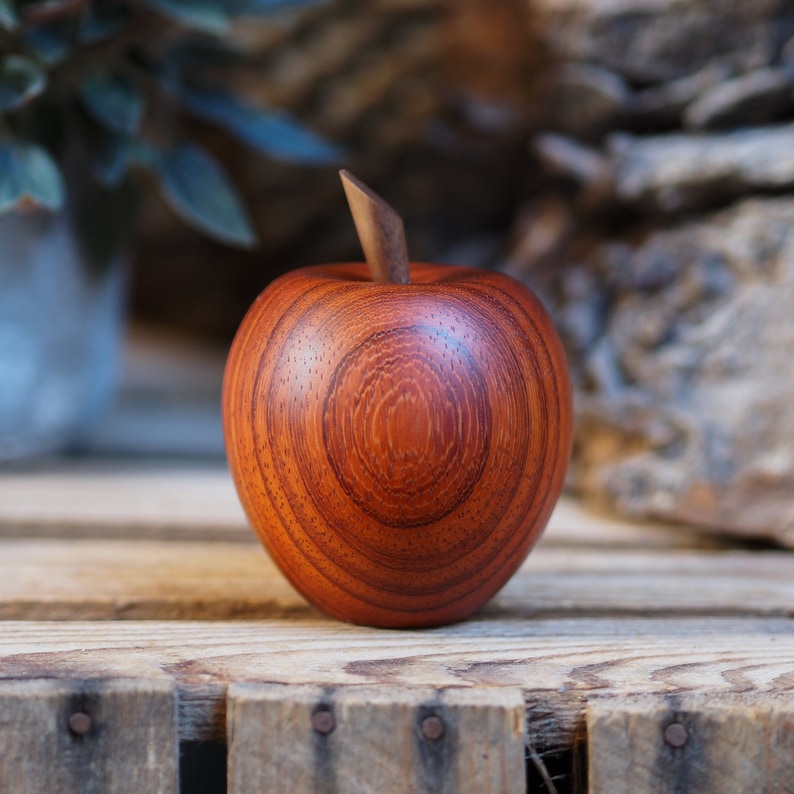 Wooden Apple keepsake. Cremation urn. Keep a token of a loved ones ashes in an attractive, discrete and secure wooden apple. Miniature urn. image 8