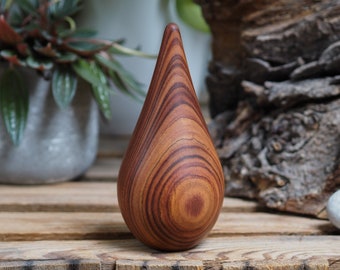 Wooden keepsake made from Bolivian rosewood. Urn. Keep a token of a loved ones ashes in an attractive, discrete, secure wooden miniature urn