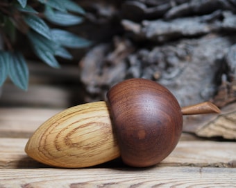 Wooden Acorn keepsake Cremation urn. Keep a token of a loved ones ashes in an attractive, discrete and secure wooden acorn. Miniature urn.