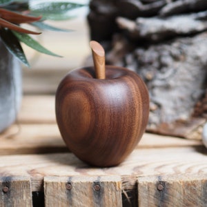 Wooden Apple keepsake. Cremation urn. Keep a token of a loved ones ashes in an attractive, discrete and secure wooden apple. Miniature urn. image 6