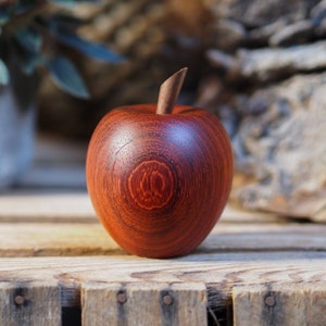 Wooden Apple keepsake. Cremation urn. Keep a token of a loved ones ashes in an attractive, discrete and secure wooden apple. Miniature urn. image 2