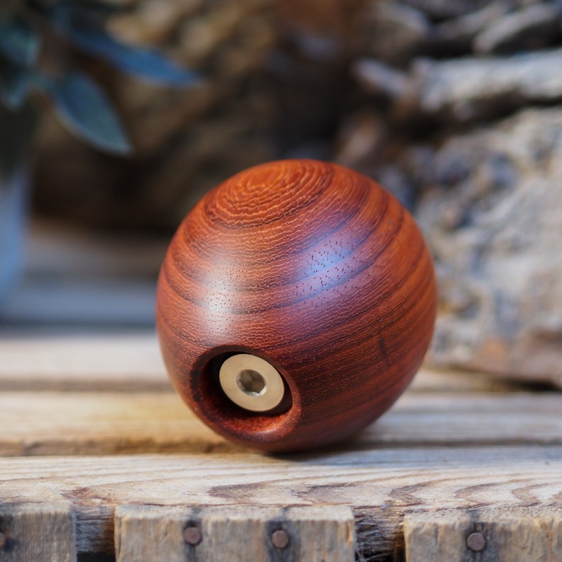 Wooden Apple keepsake. Cremation urn. Keep a token of a loved ones ashes in an attractive, discrete and secure wooden apple. Miniature urn. image 3