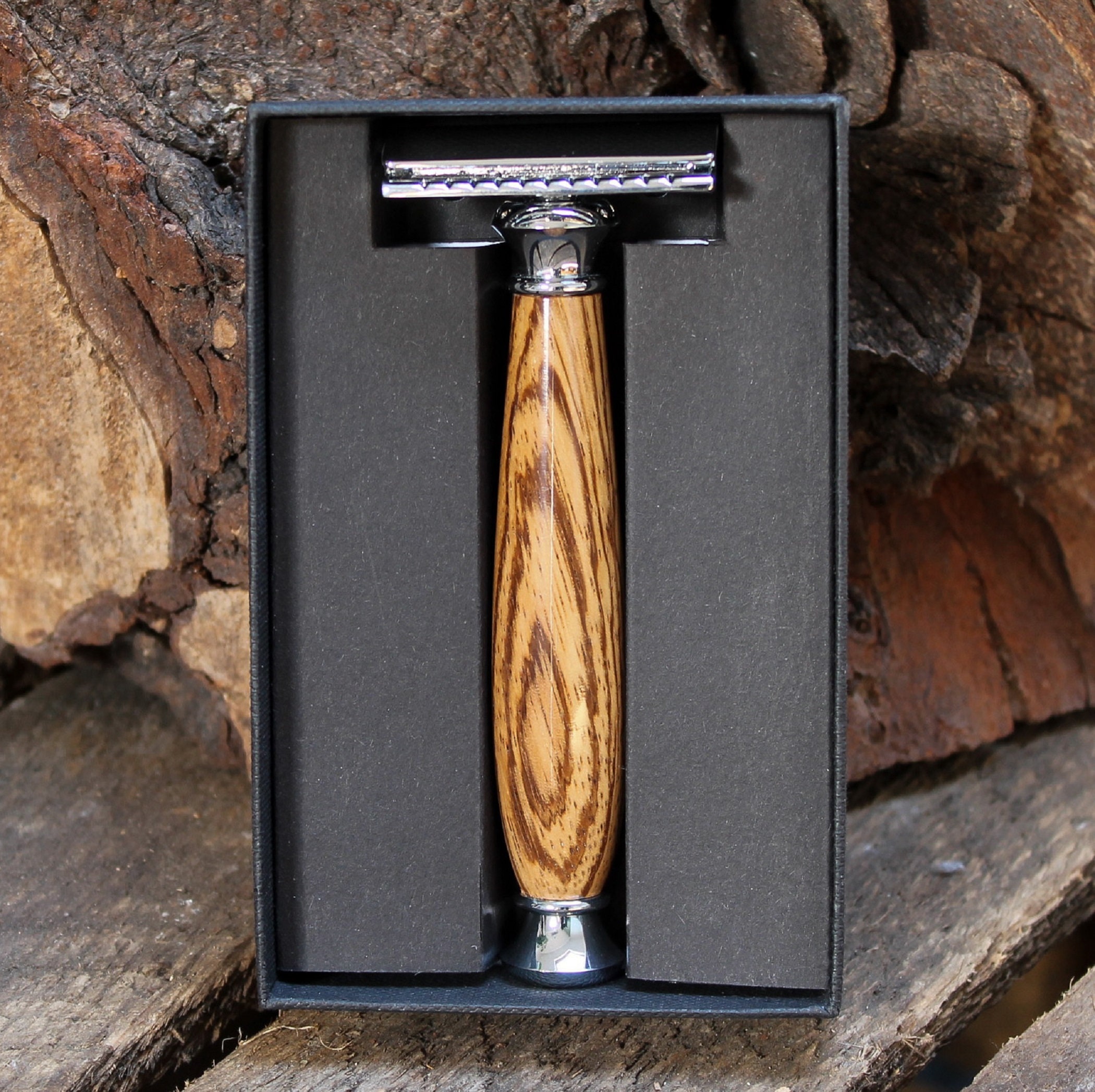 Zebrano Wood Safety Razor: Retro Style Shaving Razor - Etsy