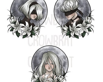 Naklejki Nier Automata | Dekoracje | Fanarty | Dziennik | Gry