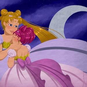 Moon Princesses 11x17&quot; print | Art | Decor | Gift Ideas