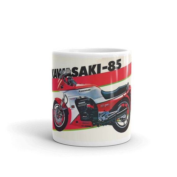 Gift for Classic Motorcycle Enthusiast Yamaha RD350 Retro Motorcycle Advertising Mug