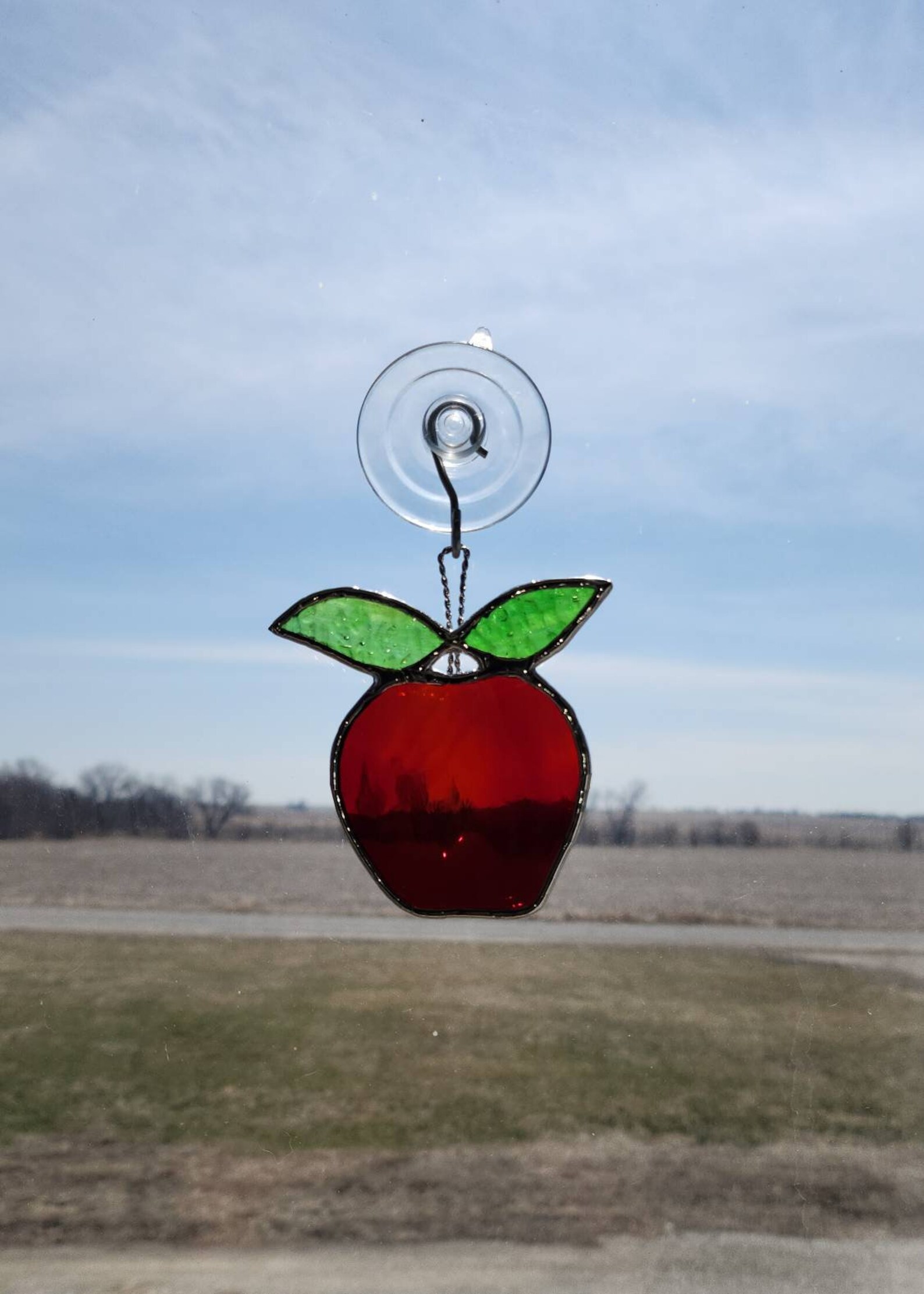 Stained Glass Apple, Stained Glass Fruit Etsy