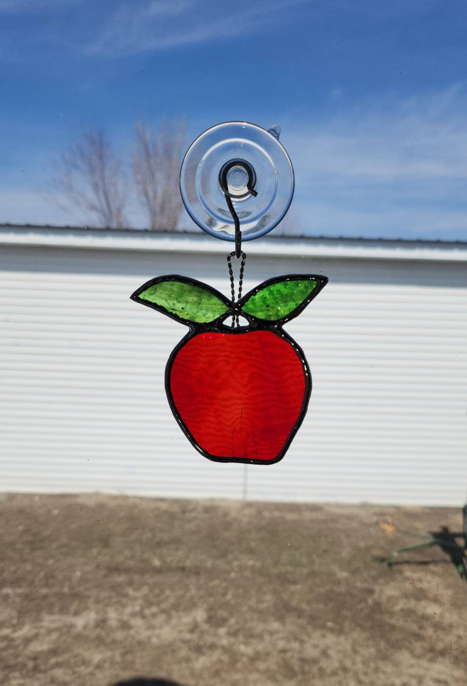 Stained Glass Apple, Stained Glass Fruit Etsy