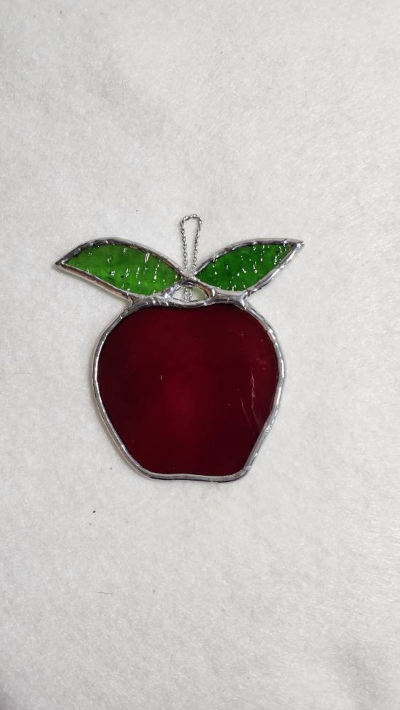 Stained Glass Apple, Stained Glass Fruit Etsy
