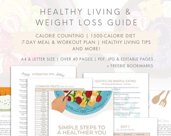 1500-Calorie Meal Plan: Weight Loss Diet & Fitness Guide (Digital Download)