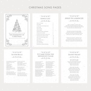 Christmas Carols Songbook Bundle | Printable PDF &amp; Canva Editable ...