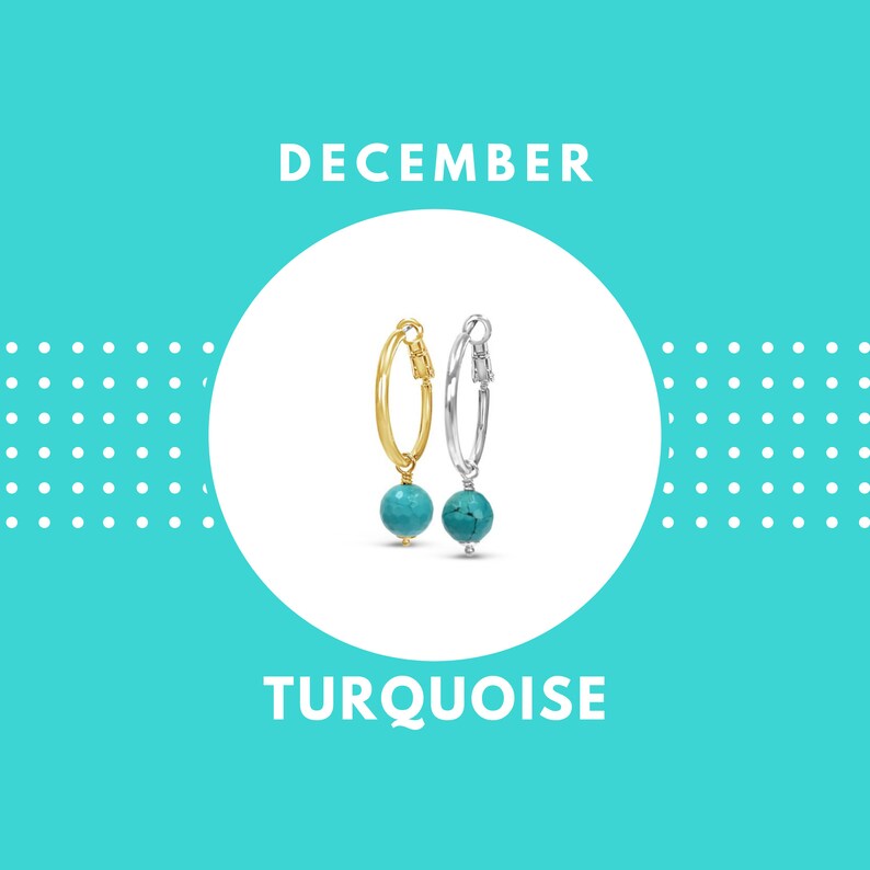 turquoise birthstone earrings