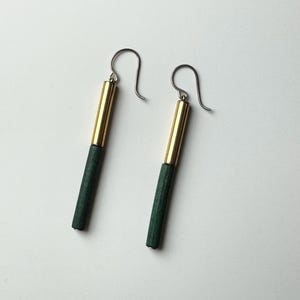 Vintage Aarikka wooden earrings, 1990s, Designer:  Kaija Aarikka