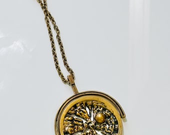 A rare piece/ Big Vintage Brutalist Pentti Sarpaneva Bronze pendant, Turun Hopea, 1960s, Made in Finland