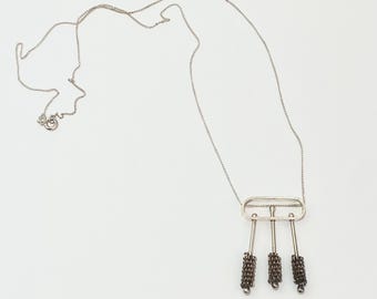 A rare lively/Modernist Sterling silver pendant for Jose Oy, 1966, Made in Finland