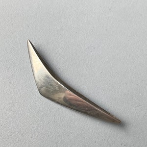 Mid century modern Vintage sterling silver brooch by Hans Hansen made in Denmark