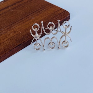 Modernist Kultaseppa Salovaara Sterling silver brooch , 1961, Made in Finland