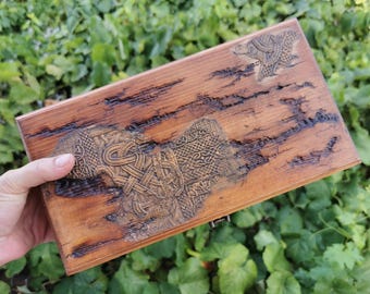 Lichtenberg Wood Watch Box: Handmade 6-Slot Jewelry Display