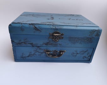 Custom Jewelry Box, Wooden Storage Organizer, Rustic Handmade Wooden Memory Box, Wedding Gift, Gifts