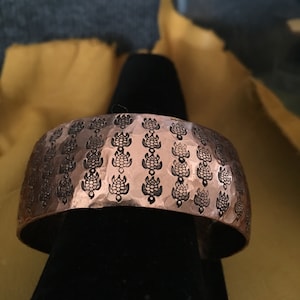 Copper Mother Earth Turtle Cuff Bracelet
