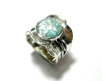 Xtremegems Ancient Roman Glass 925 Sterling Silver Ring Jewelry Size 6.5 29705R Xtremegems Ancient Roman Glass 925 Sterling Silver Ring Jewelry Size 6.5 29705R