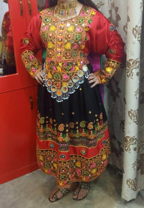 Afghan dress Dress handmade traditional afghani dress afghan | Etsy