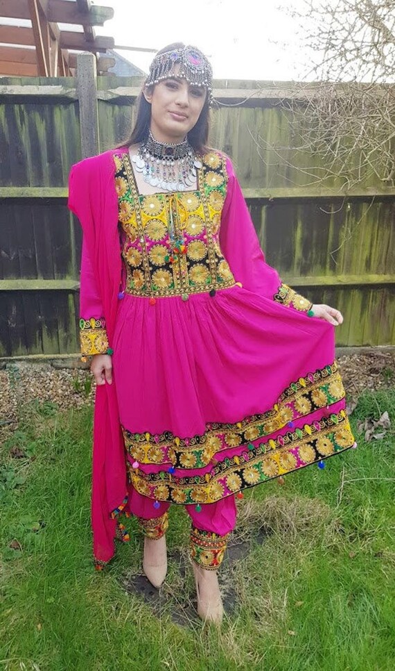 Buy Afghan Dress Handmade Traditional Afghani Dress Afghan Clothes Online  in India - Etsy