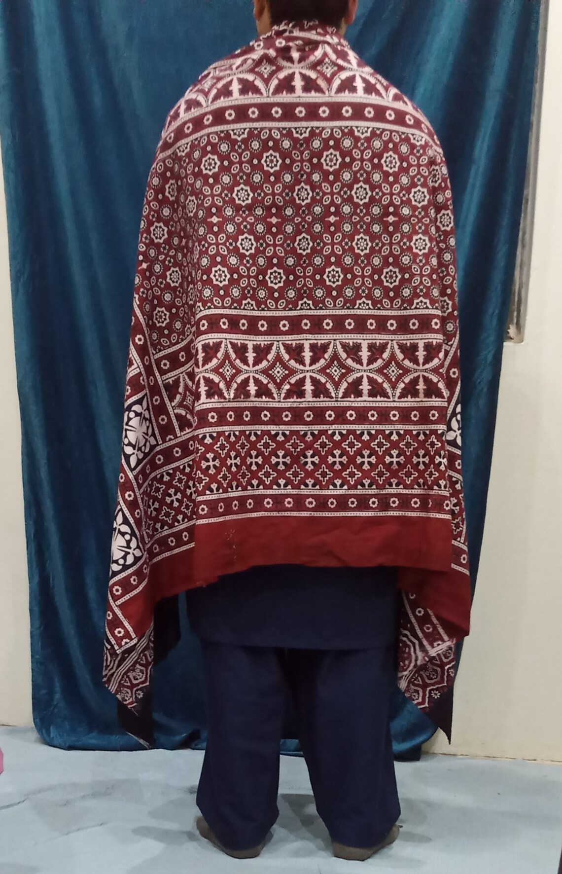 ajrak shawl men