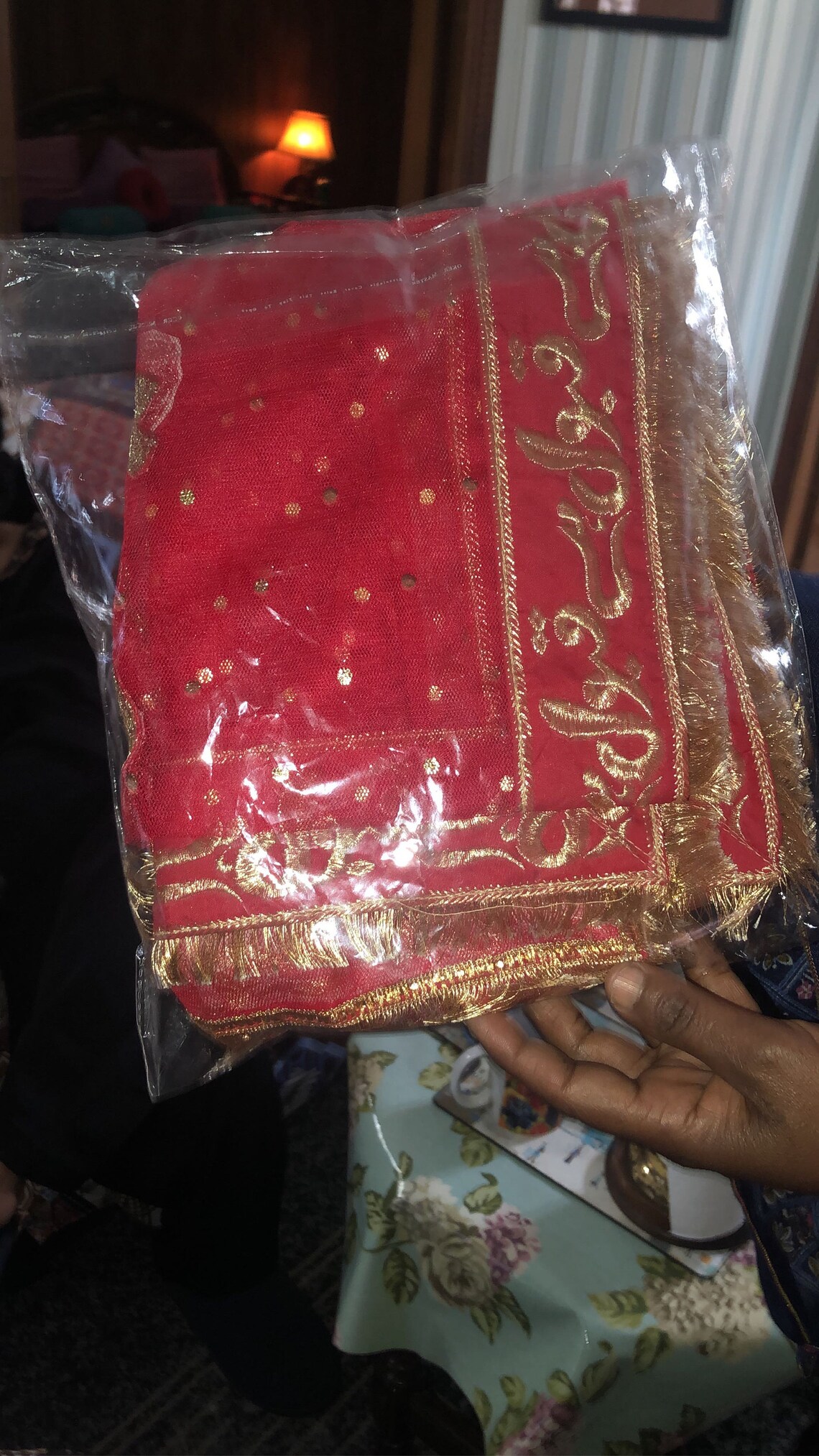 nikah red dupatta