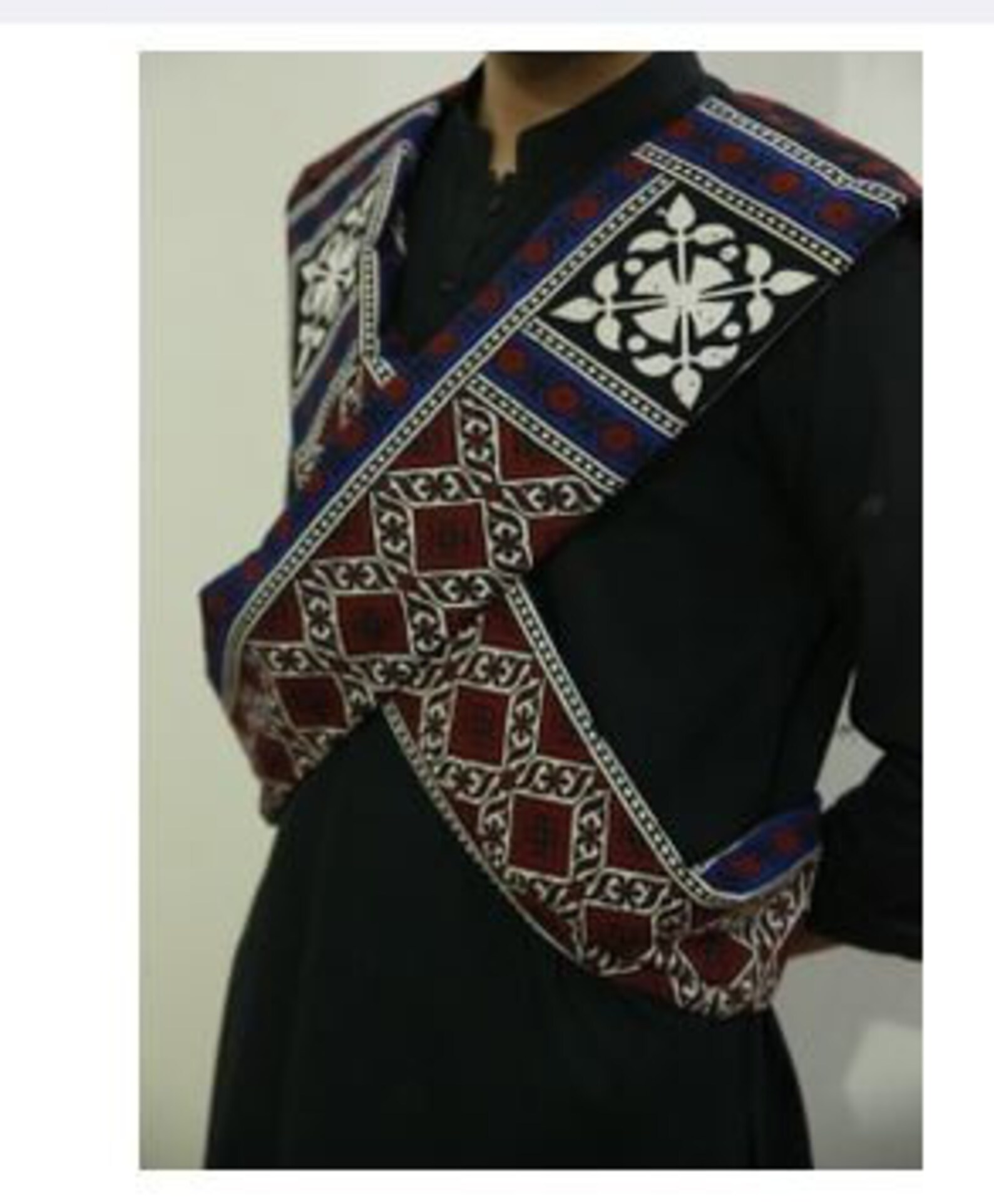 handmade ajrakh shawl