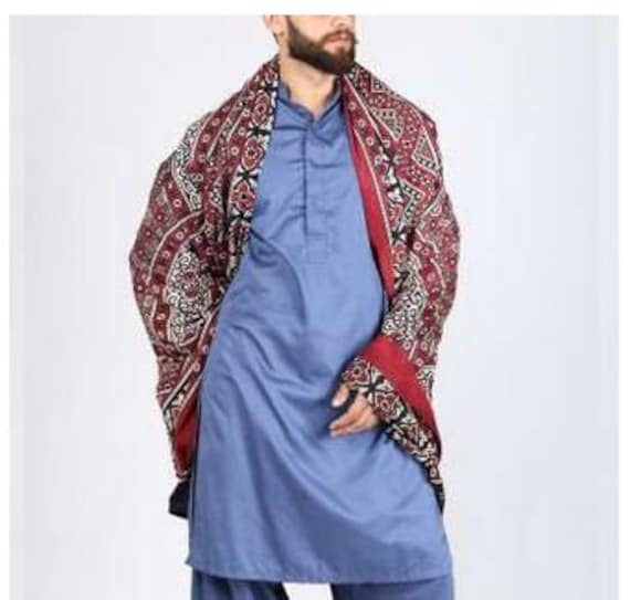 Pakistani Shawl Handmade 100% Cotton Ajrak Sindhi Pakistani - Etsy Australia
