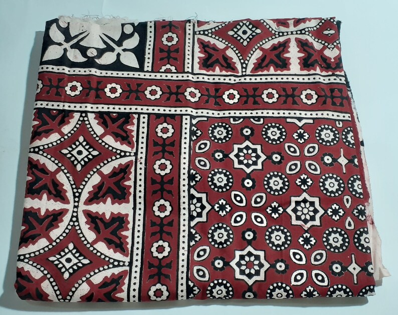 handmade ajrakh shawl