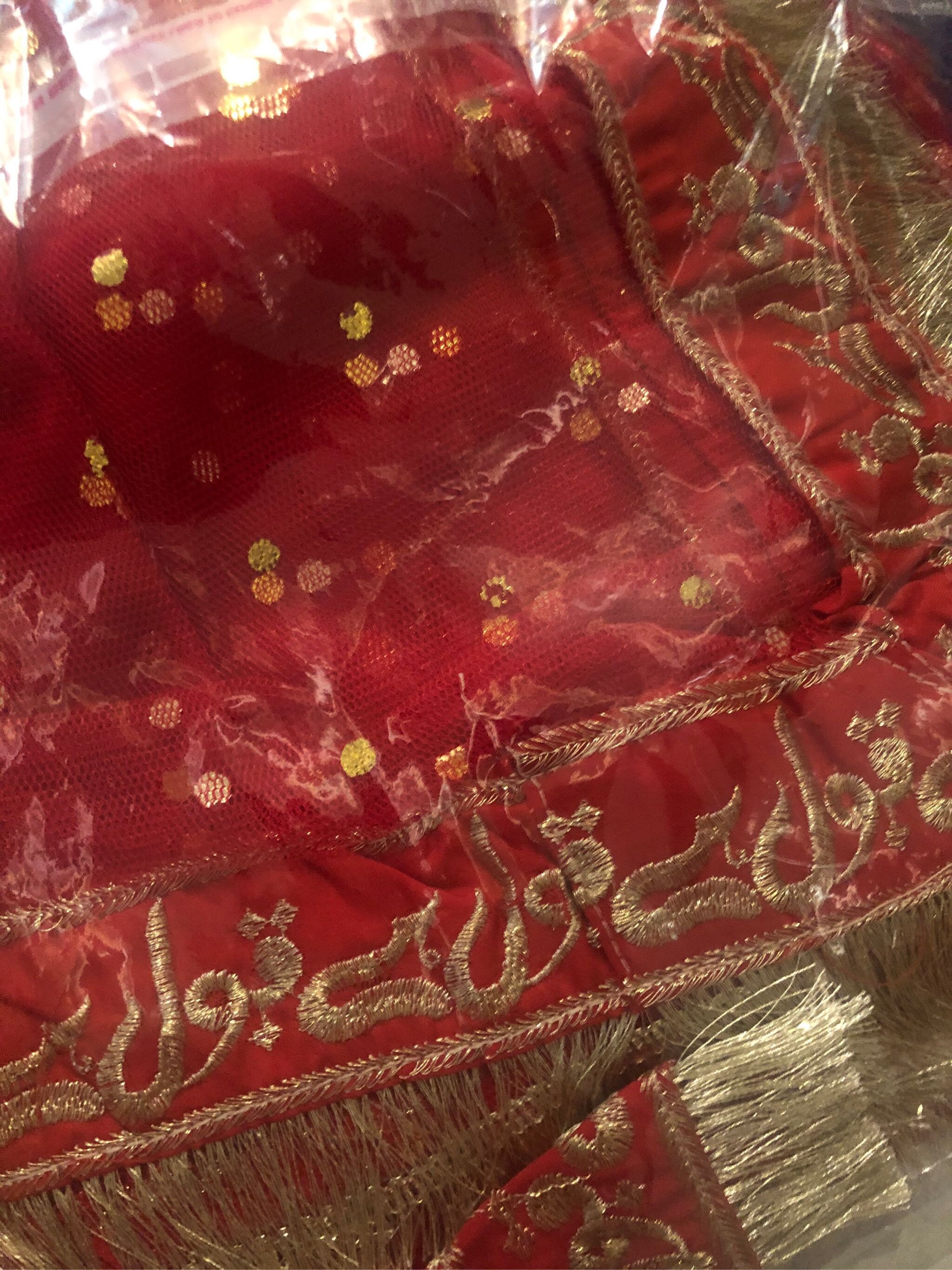 nikah red dupatta