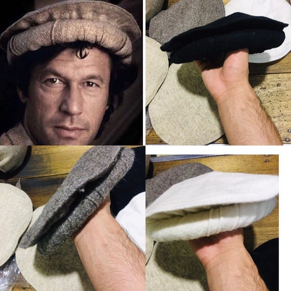 100% Wool Handmade Chitrali Cap-afghani 