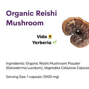 Organic Reishi Mushroom Capsules