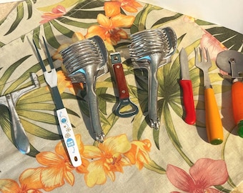 Vintage Taiwanese 1950-70’s Aluminum, Stainless Steel & Plastic Utensils - Pick One or More