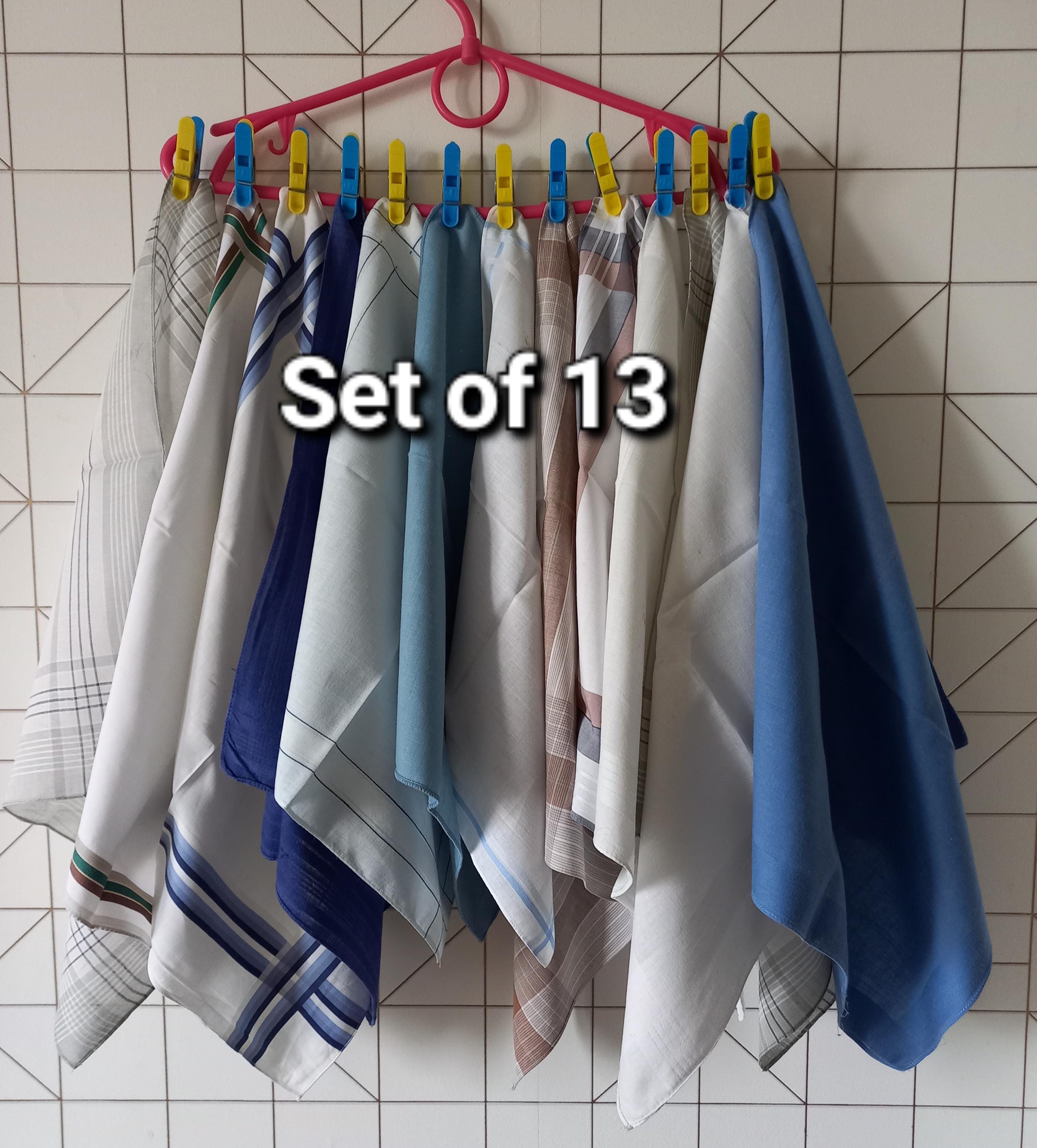 Saccgt Mouchoirs Vintage Pour Homme En Polyester Motif Treillis Doux