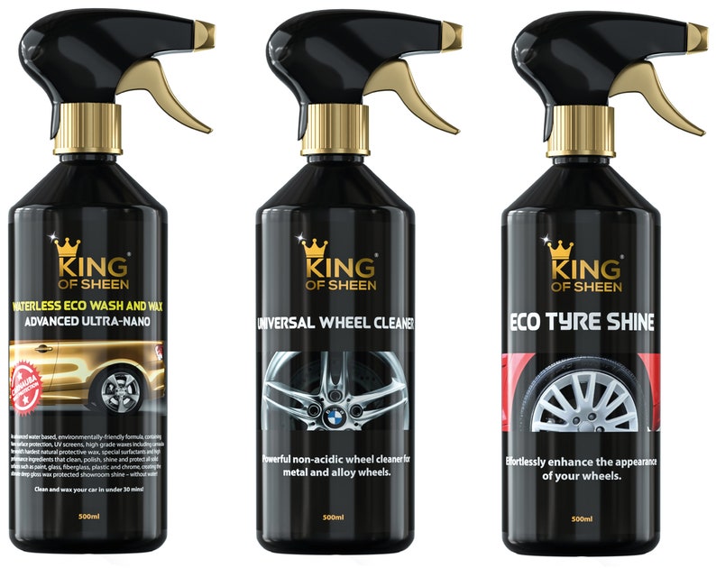 King of Sheen Waterless 11 Piece Car Cleaning Kit to Clean Etsy